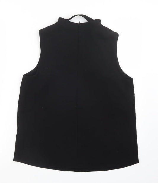 New Look Womens Black Basic Blouse Size 12
