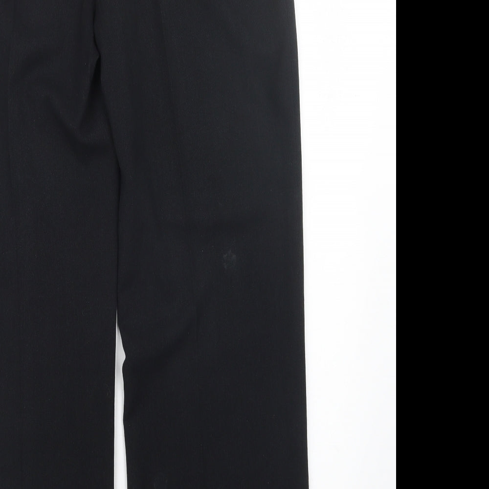 Womens UK Size 14 Marks and Spencer Regular Fit Black Trousers