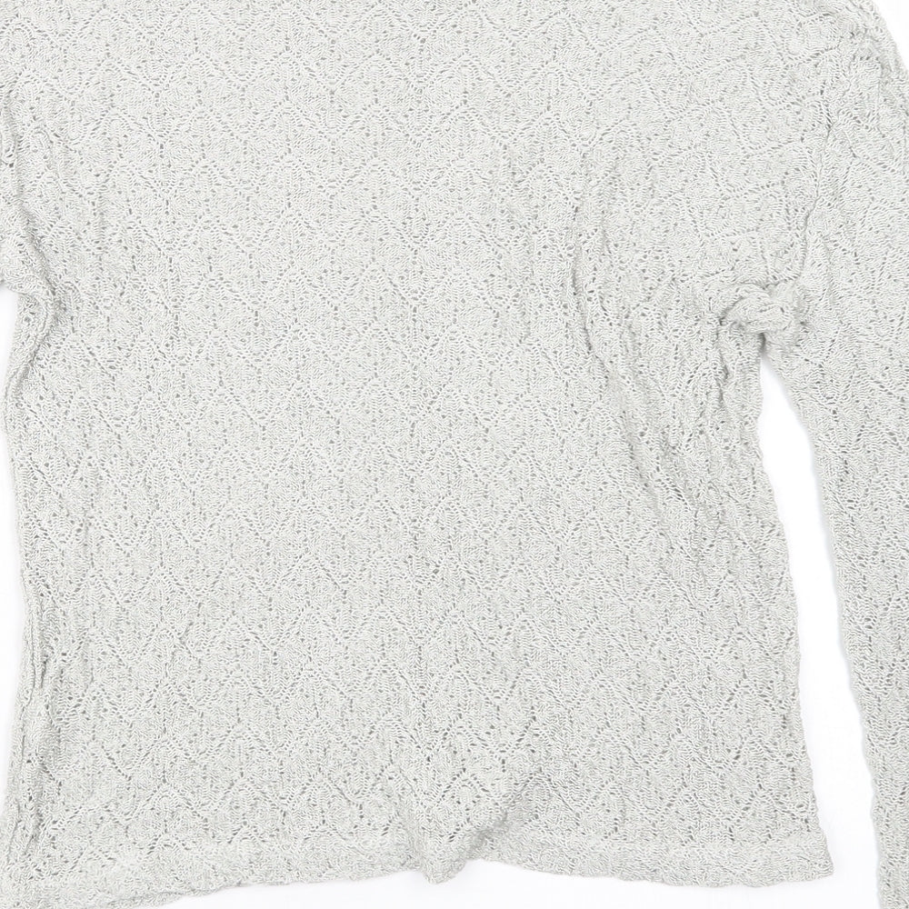 Womens UK Size 14 St Bernard Grey Pullover Jumper