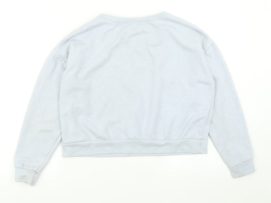 915 Generation Girls Black Pullover Sweatshirt Size 12-13 Years - cropped
