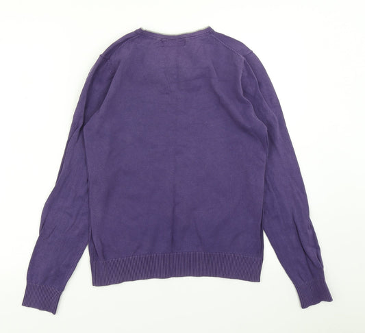 Burton Mens Purple Knit Pullover Jumper Size S