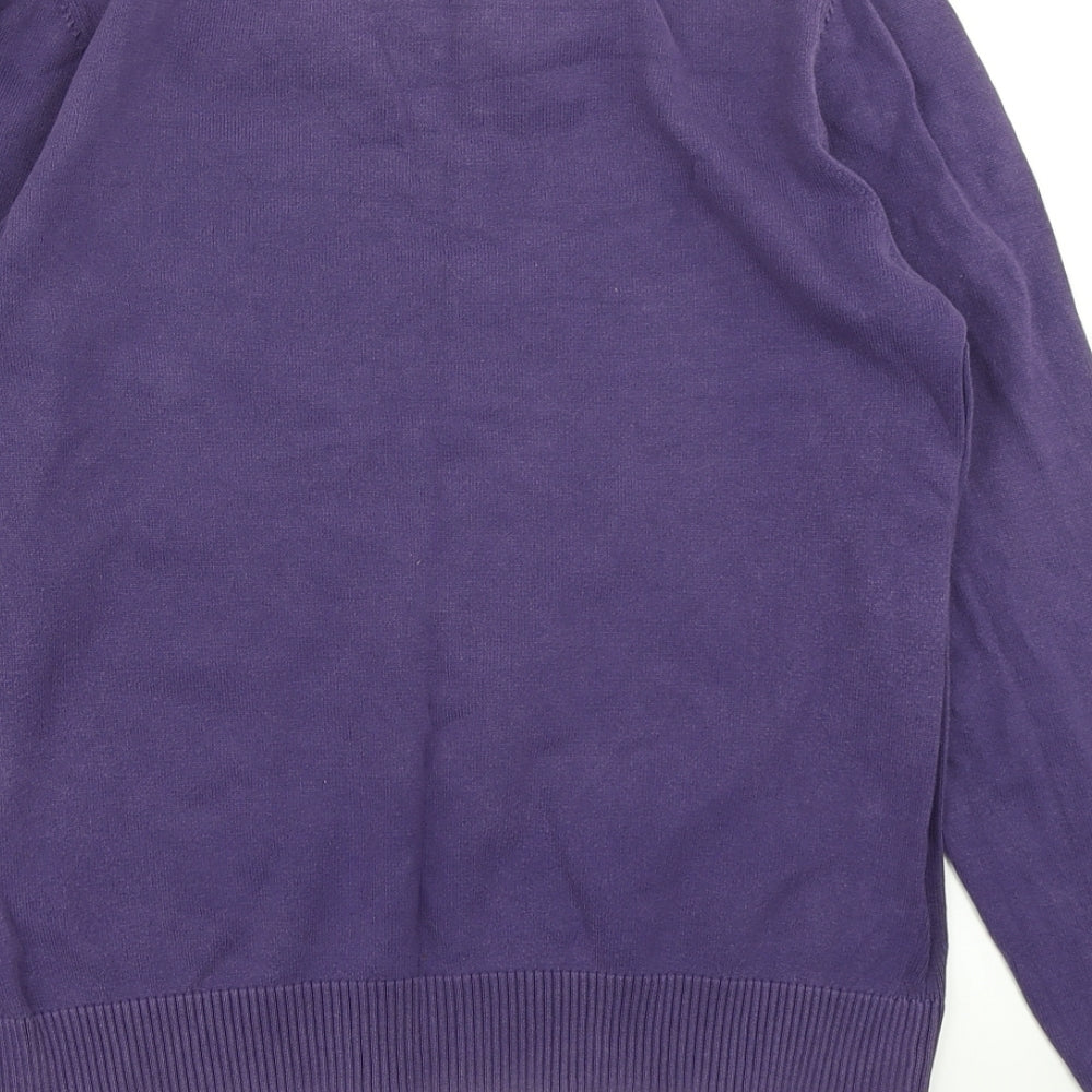 Burton Mens Purple Knit Pullover Jumper Size S