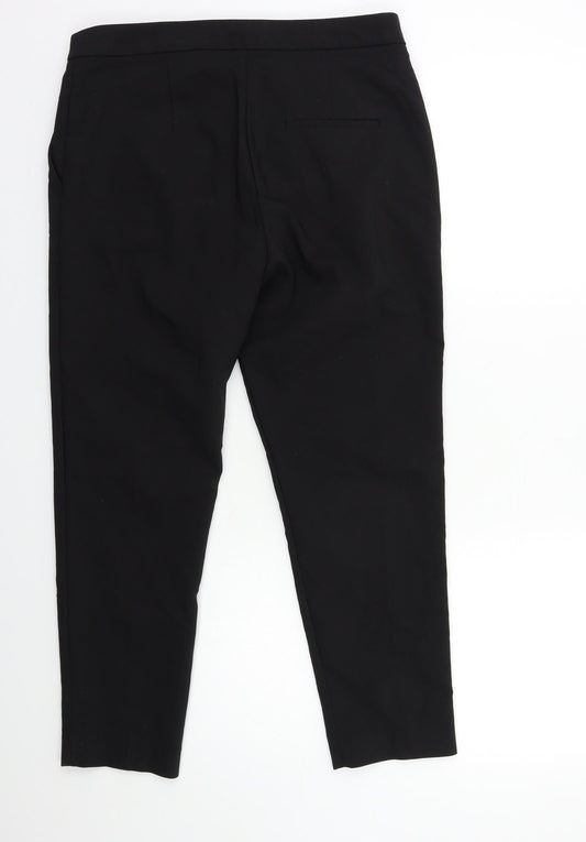 Womens UK Size 12 H&M Regular Fit Black Trousers
