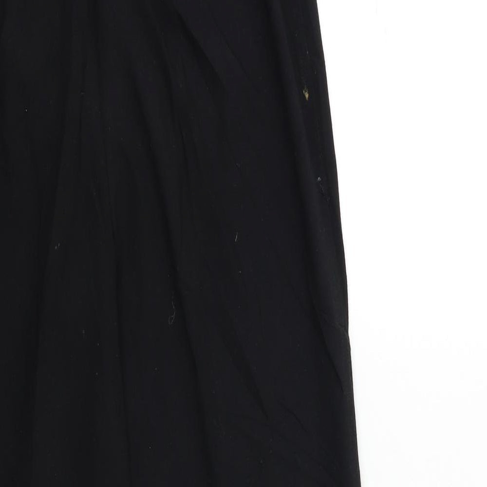Womens UK Size 10 Marks and Spencer Regular Fit Black Trousers