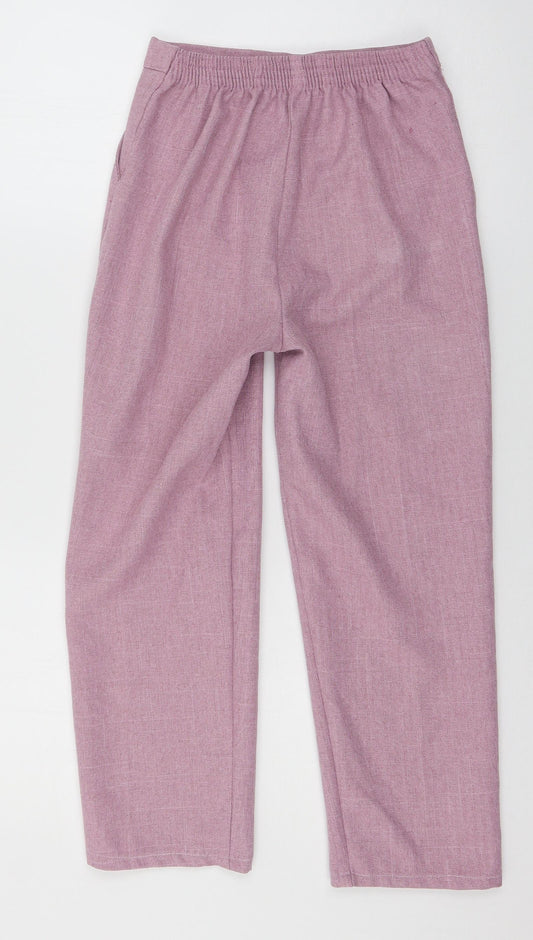 Womens UK Size 8 Preworn Regular Fit Pink Trousers