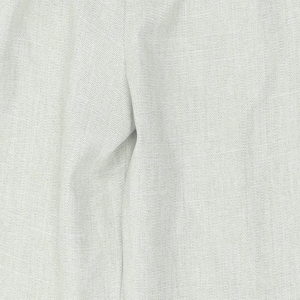 Prwrn Womens Green Cropped Trousers Size 8 L22 in