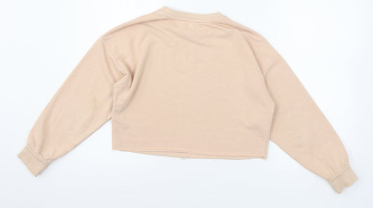 New Look Girls Pink Jersey Pullover Sweatshirt Size 10-11 Years