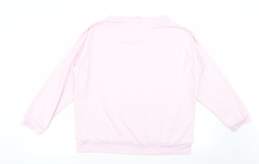 Avenue Womens Pink Pullover Jumper Size L