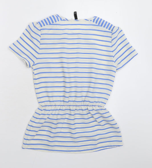 Womens UK Size 8 Divided White Basic Blouse
