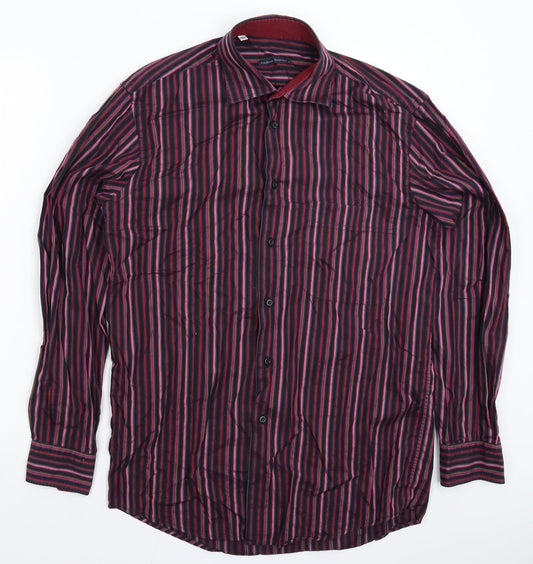 Mens UK Collar Size 15.5 Andrea Toscani Smart Multicoloured Dress Shirt