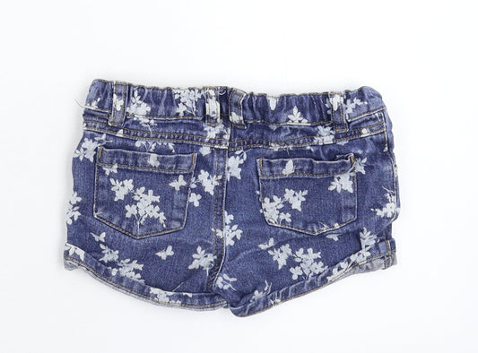 Very Girls Blue Denim Hot Pants Shorts Size 2-3 Years