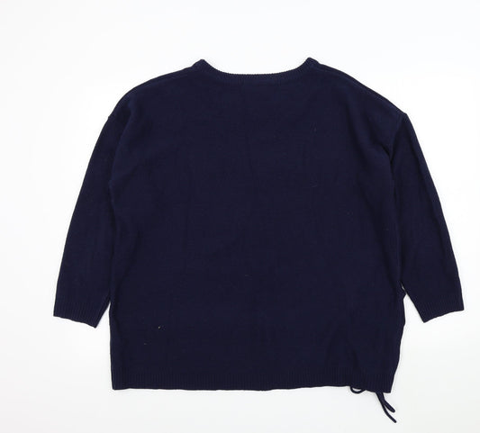 CAPSULE Womens Blue Pullover Jumper Size 18