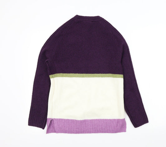 Womens UK Size XS M&S Purple Pullover Jumper