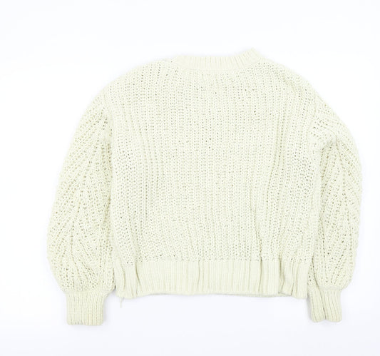 H&M Womens Beige Pullover Jumper Size S