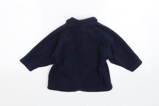 Boots Baby Blue Fleece Full Zip Jumper Size 6-9 Months - Animals