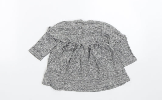 NEXT Girls Grey T-Shirt Dress Size 3-6 Months