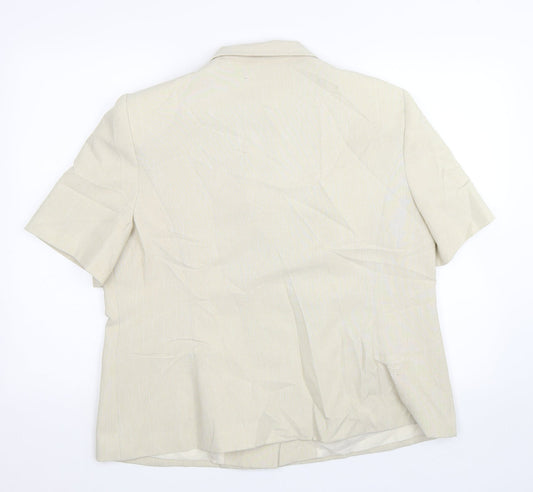 Berkertex Womens Beige   Jacket Suit Size 20