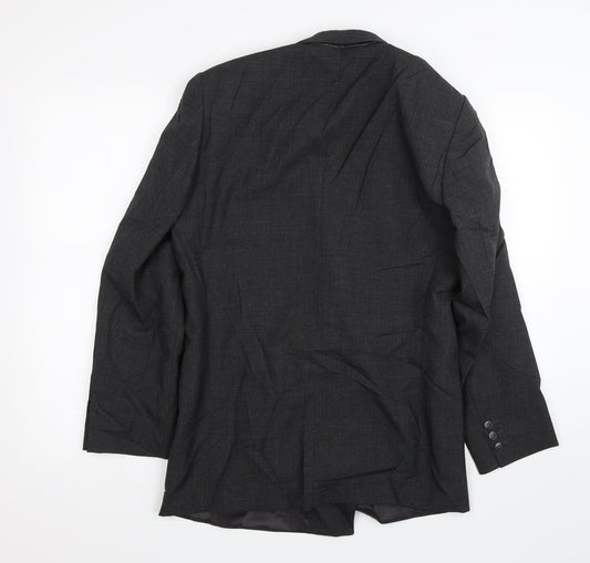 Dormeuil Mens Grey Jacket Suit Size 46