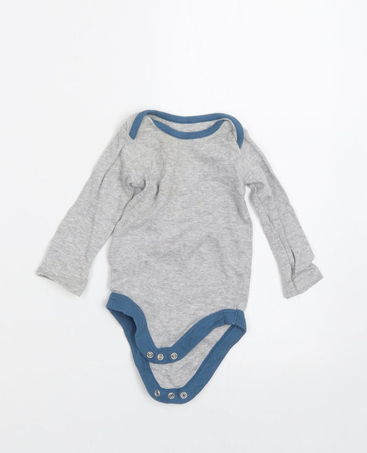 TU Baby Grey Babygrow One-Piece Size 3-6 Months