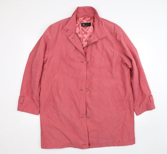 Womens UK Size 16 BHS Pink Overcoat
