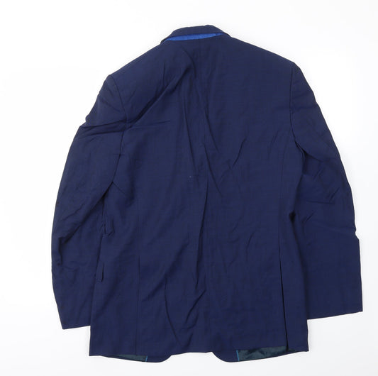 M&S Mens Blue Jacket Blazer Size 38