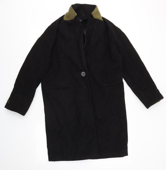 Topshop Womens Black Jacket Coat Size 10