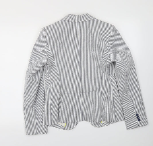 Womens UK Size 10 Preworn Regular Blue Blazer