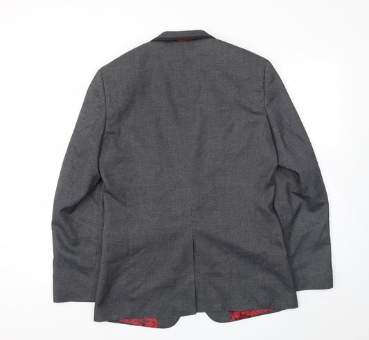 Mens UK Size 40 Greenwoods Regular Grey Suit Jacket
