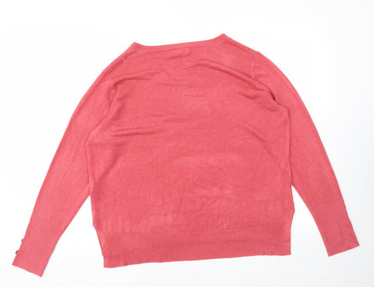 Primark Womens Pink Pullover Jumper Size 14