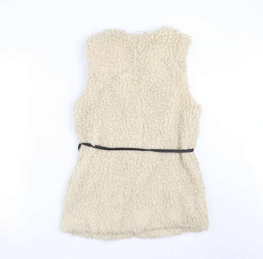 H&M Womens Beige Gilet Jacket Size S