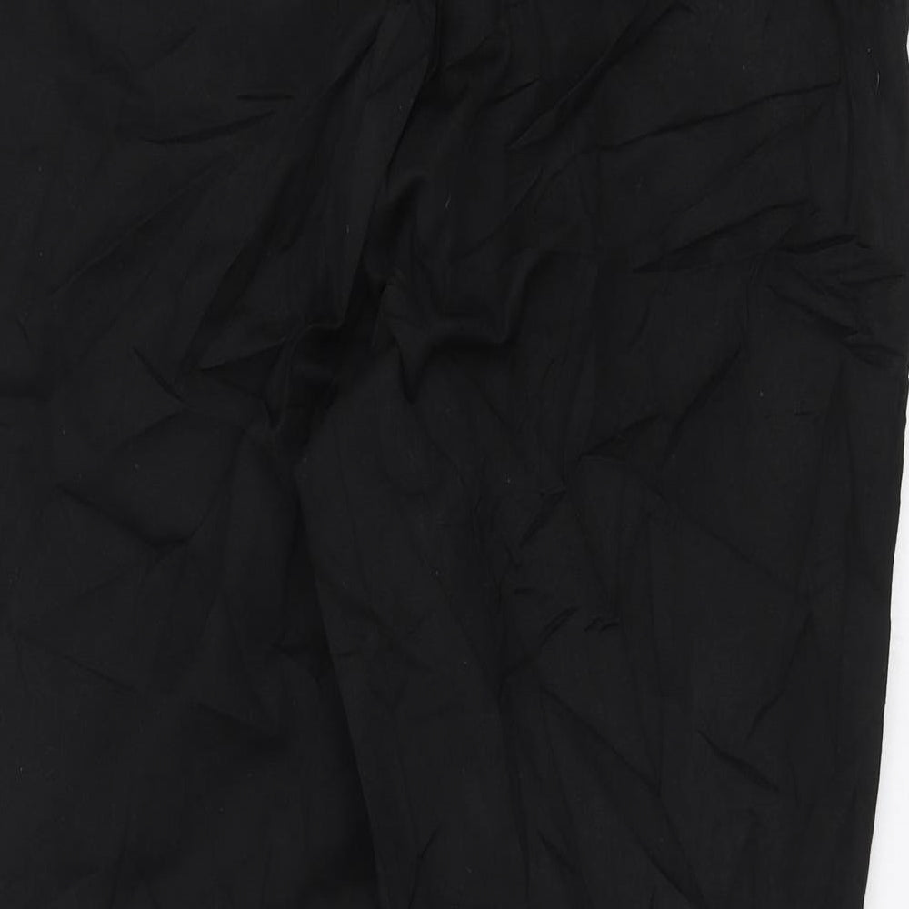 Womens UK Size 34 in Preworn Regular Fit Black Trousers