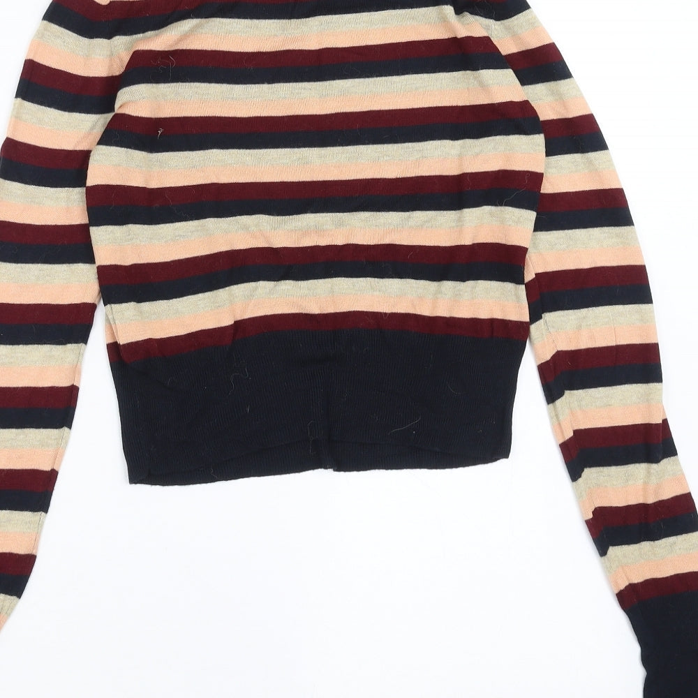 Womens UK Size S Zara Multicoloured Pullover Jumper