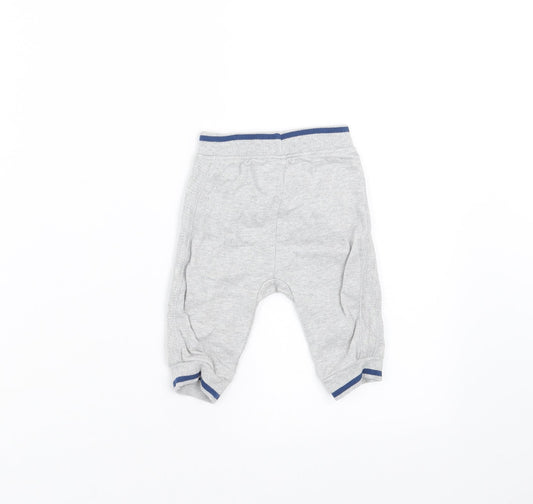George Baby Grey Jogger Trousers Size 3-6 Months