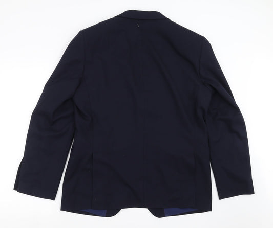 Mens UK Size 42 Marks and Spencer Regular Blue Suit Jacket