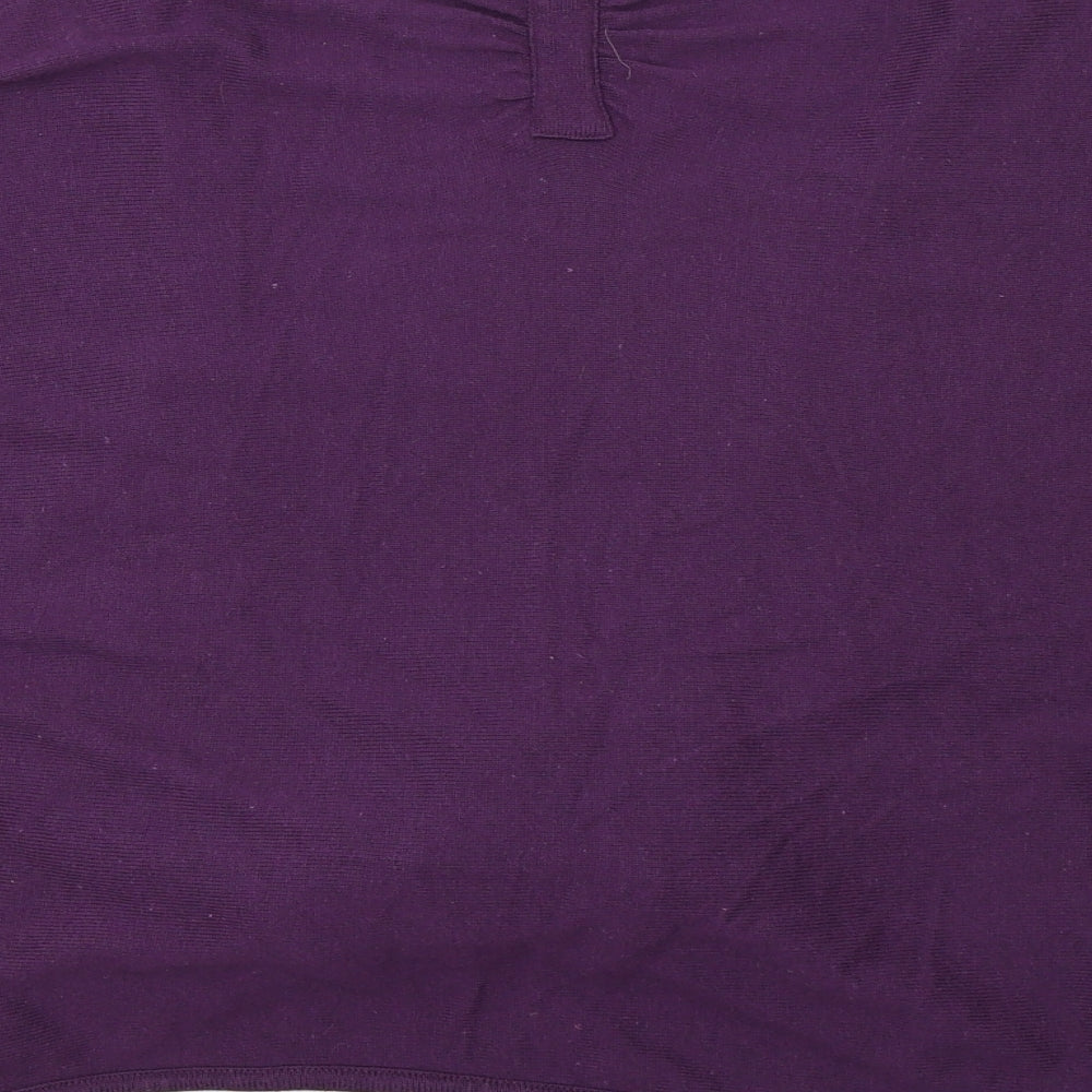 George Womens Purple Knit Cardigan Jumper Size 12