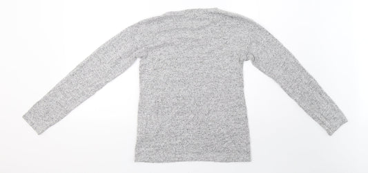 Primark Girls Grey Knit Pullover Sweatshirt Size 11-12 Years