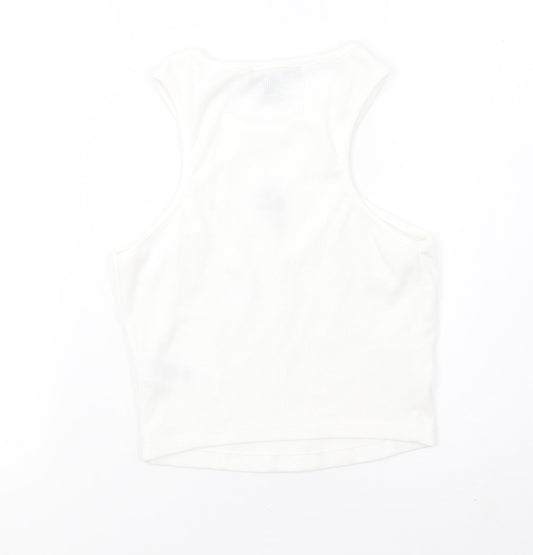 Primark Womens White Basic Tank Size S