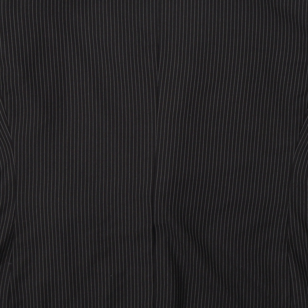 George Mens Black Striped Jacket Blazer Size 42