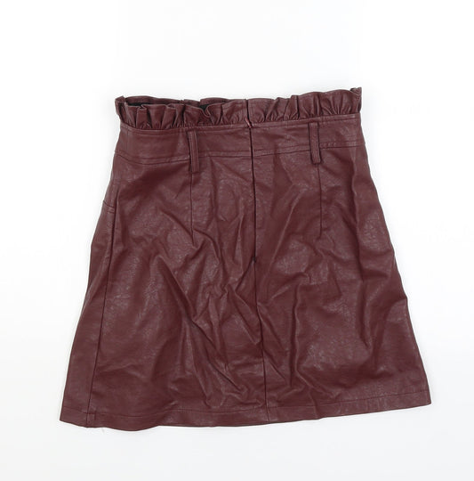 Boohoo Womens Purple   A-Line Skirt Size 8