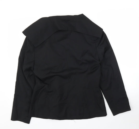 Triangle Trend Womens Black Jacket Blazer Size 12