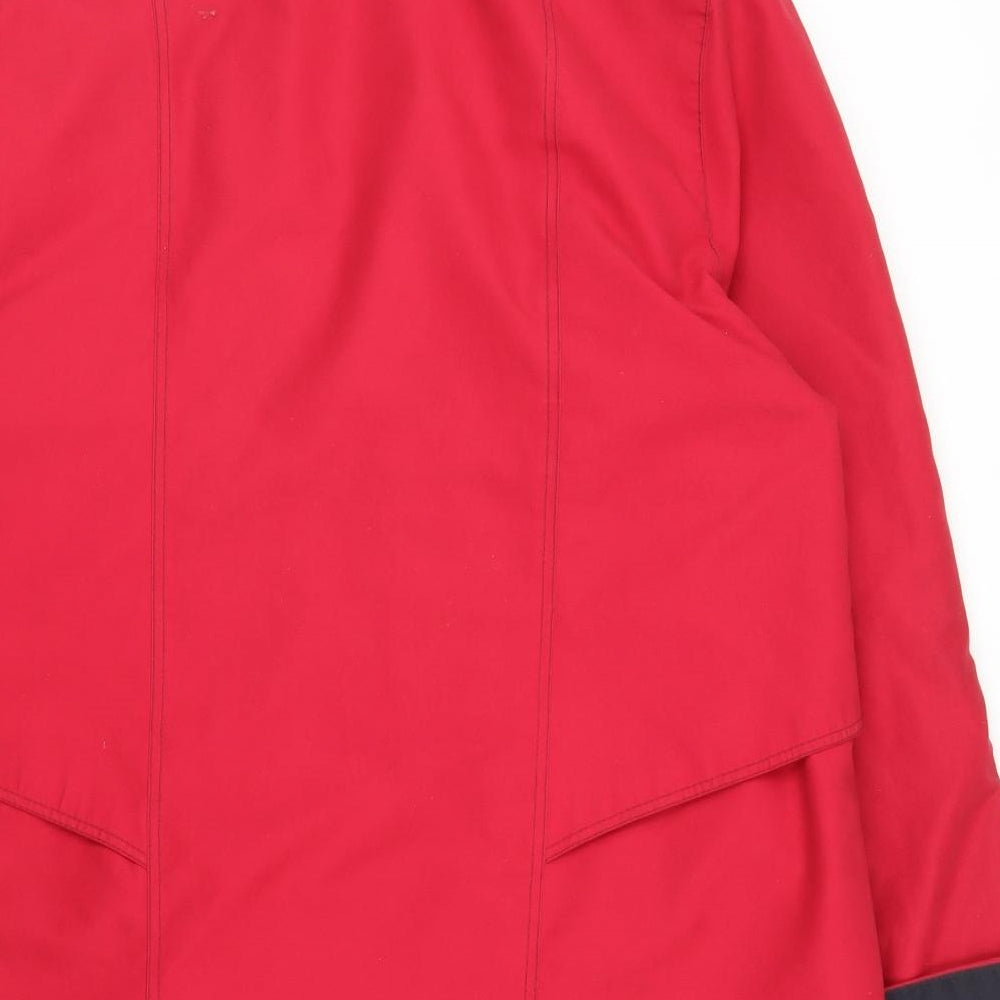 Nautic Seasport Womens Red Overcoat Coat Size 10