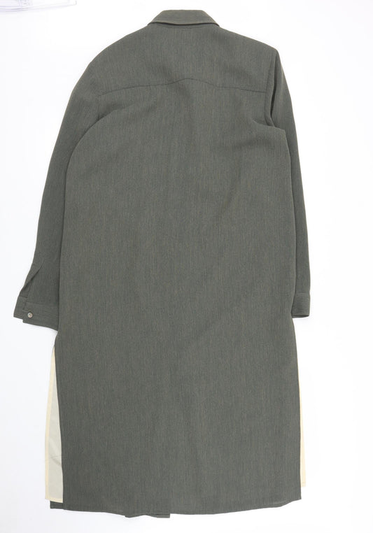 Womens UK Size 14 Platinum Green Cardigan Jumper