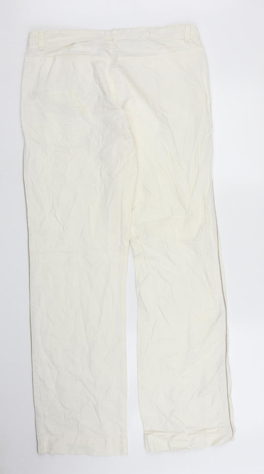 Idem Womens White Trousers Size 32 in L32 in
