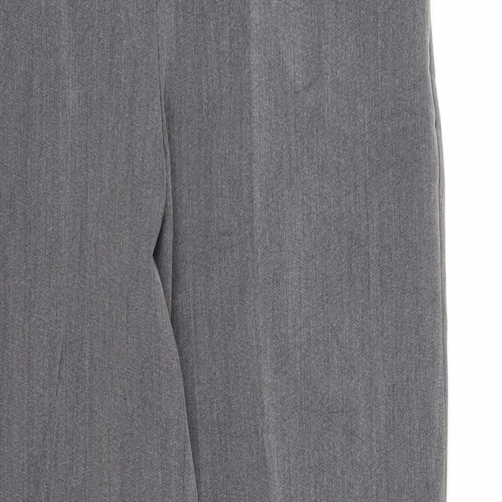 Womens UK Size 10 Preworn Regular Fit Pedal Pusher Grey Trousers