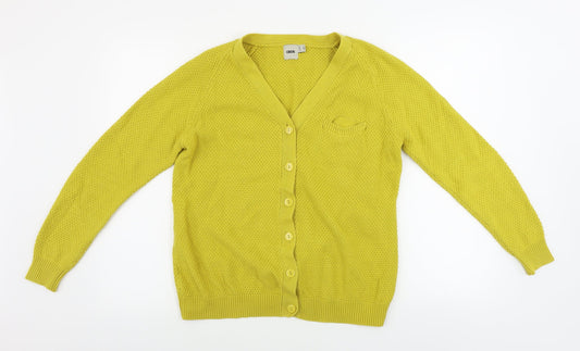 Womens UK Size 8 ASOS Yellow Cardigan Jumper