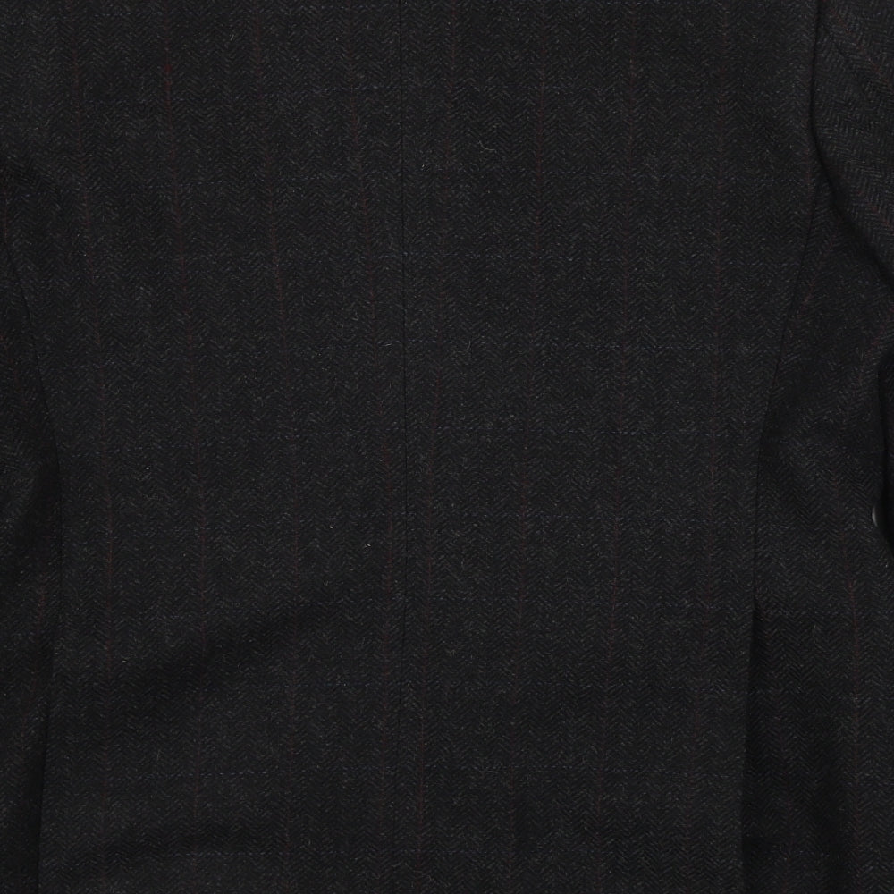 Mens UK Size 40 greenwoods Regular Black Suit Jacket
