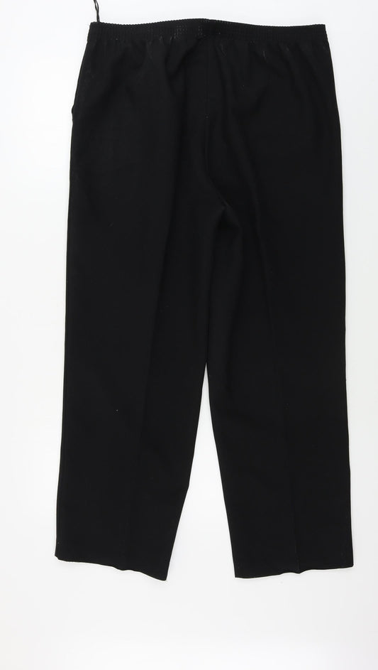 BM Womens Black Trousers Size 14 L26 in
