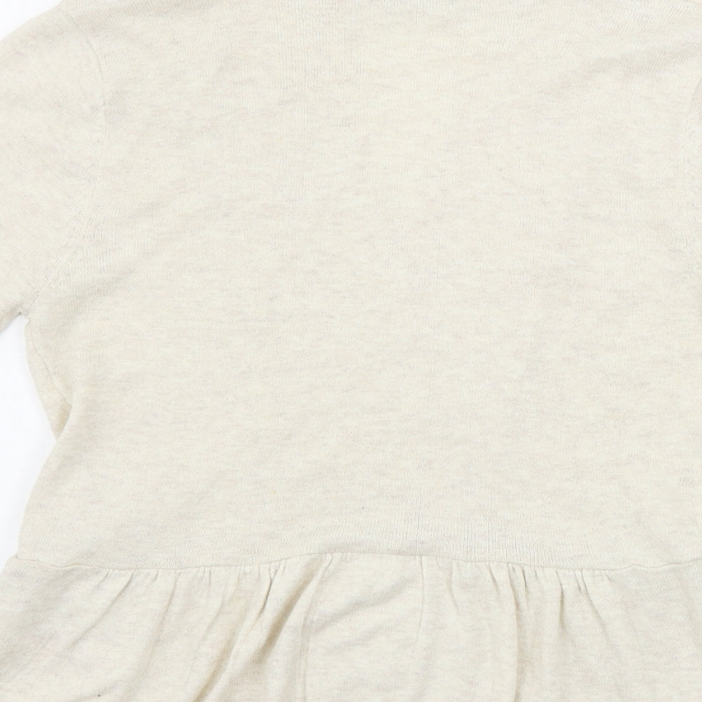 Womens UK Size 12 Peacocks Beige Cardigan Jumper
