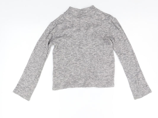 NEXT Girls Grey Basic T-Shirt Size 7 Years
