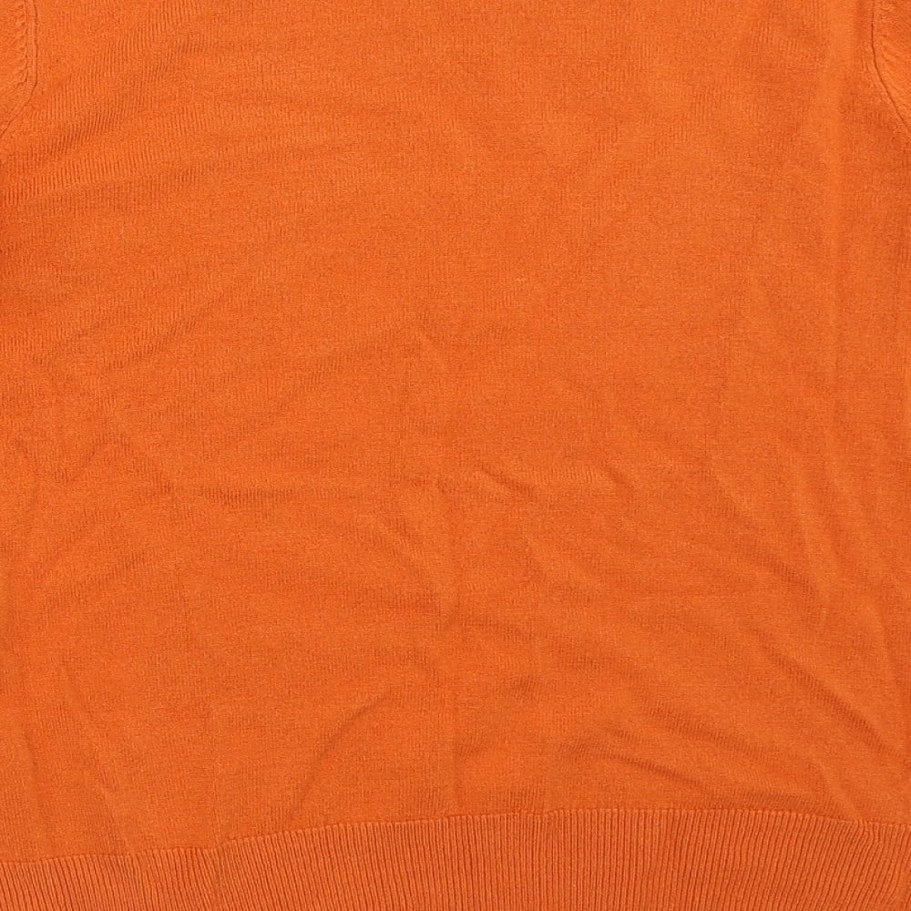Womens UK Size 12 BHS Orange Pullover Jumper